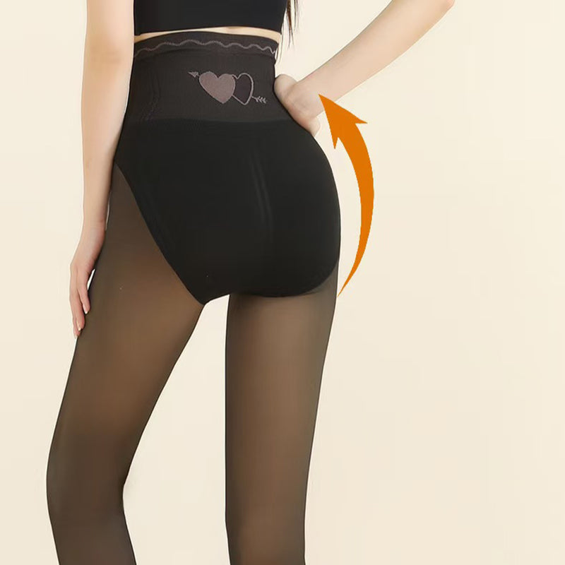 Black Friday Sale:50% OFF Women's High-Waist Plush-Lined Tummy Control Sheer Tights