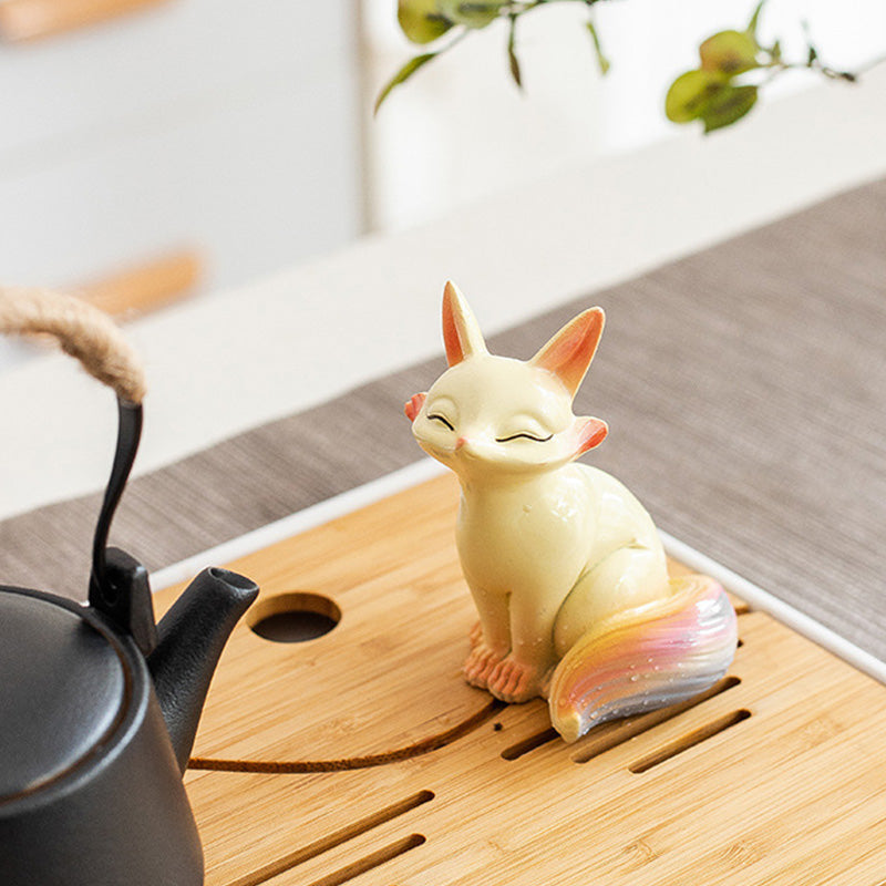 🐈Color Changing Resin Tea Pet Luck Decoration for Tea Table🍵