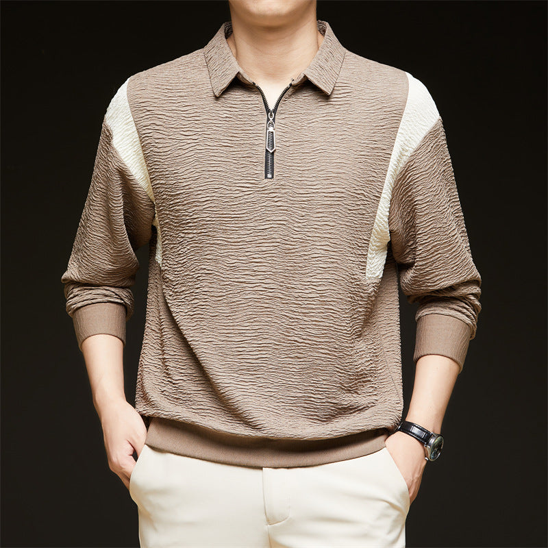 🍂Men's Quarter-Zip Crinkle Shirt