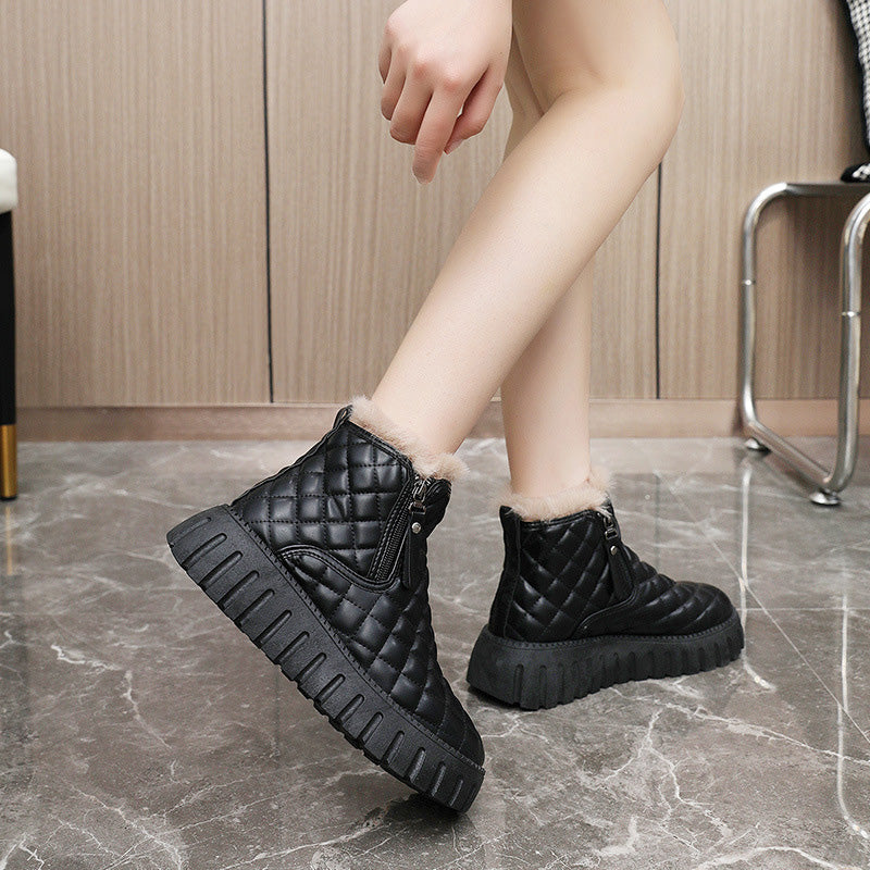 [perfect gift]Women's Winter Fleece Warm Boots