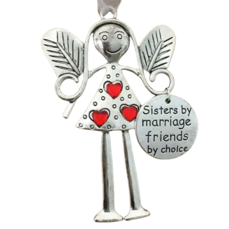 Angel Girl Iron Christmas Hanging Ornament