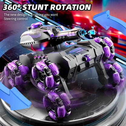 💥Remote Control Six-Wheel Tank - Transformable for Battle