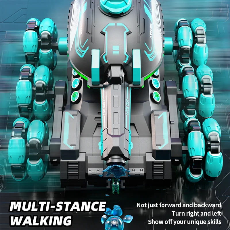 💥Remote Control Six-Wheel Tank - Transformable for Battle