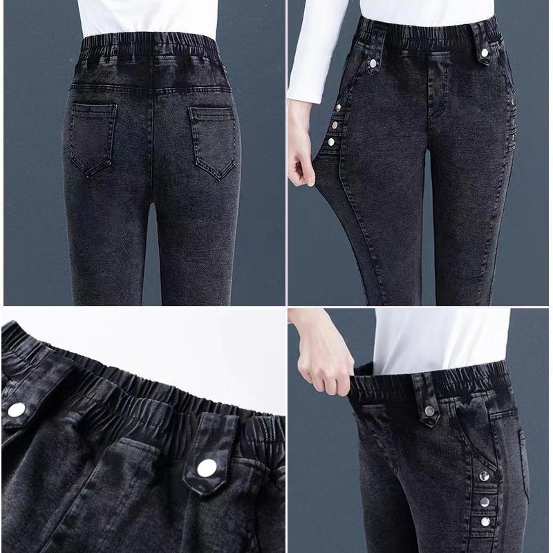 Nice Gift! Elastic Warm Plush Skinny Jeans for Women