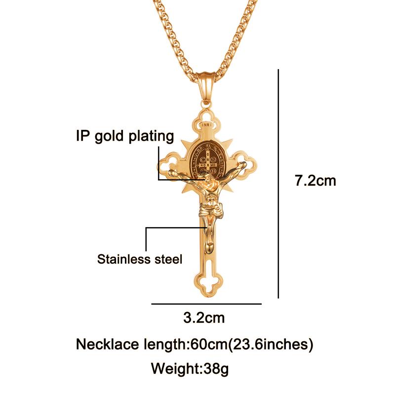 🎁Hot Sale 49% OFF⏳Benedict Protection Cross Power Pendant Necklace