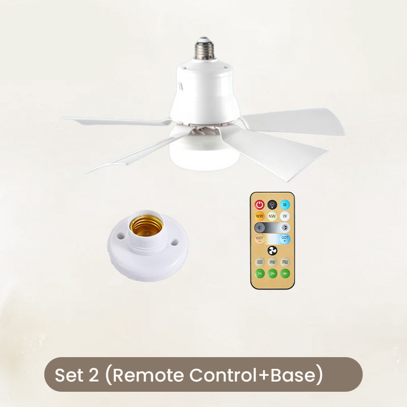 2-in-1 Portable Ceiling Fan & Light With Remote Control