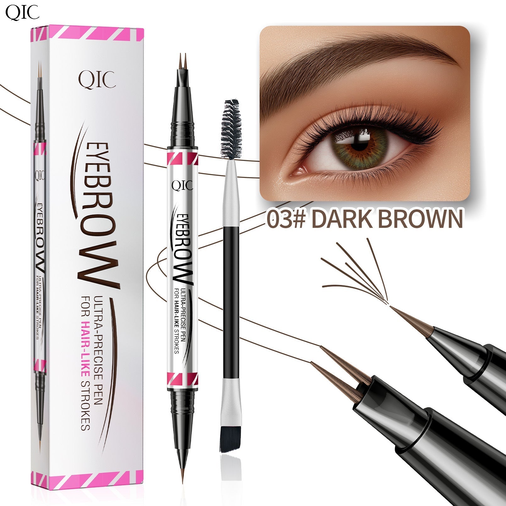 🔥Buy 1 Get 1 Free🔥Dual-Ended Eyebrow Pen