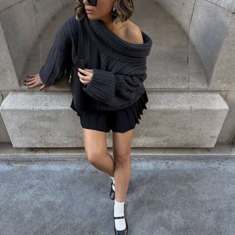 🔥2025 NEW SALES - 50% OFF🔥Women’s Oversized Off Shoulder Sweater