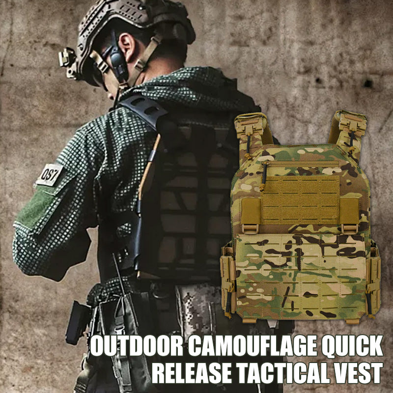 Outdoor Camouflage Quick Release Tactical Vest