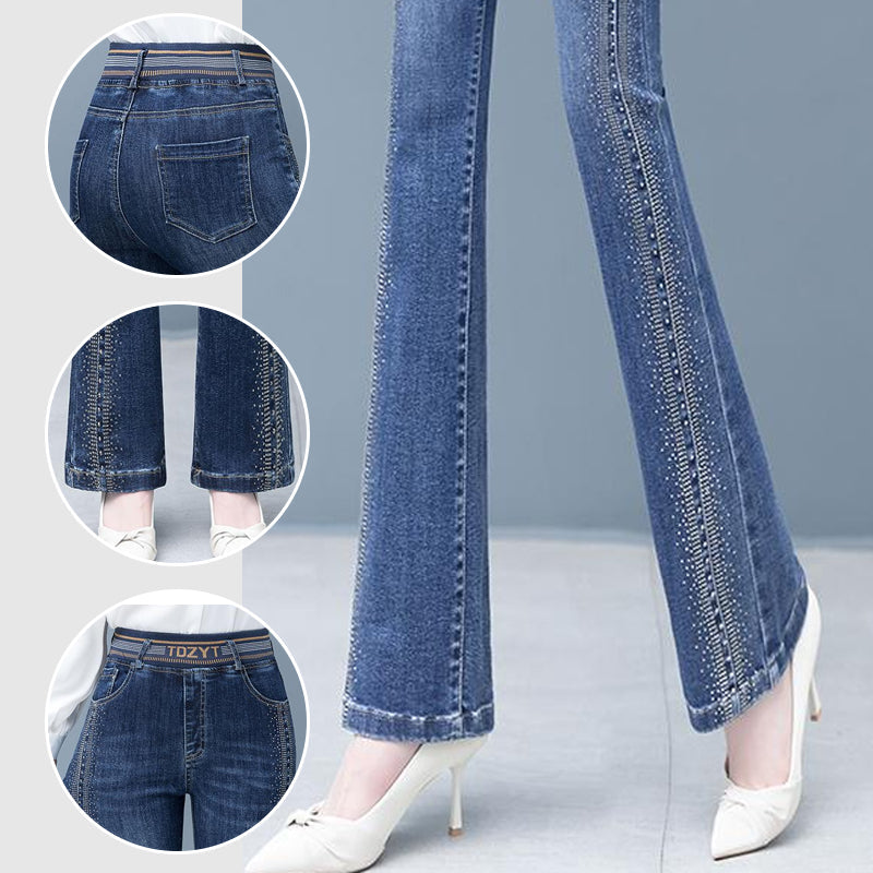 🔥2025 New Arrival🔥 Women's High Waisted Stretchy Bell Bottom Jeans