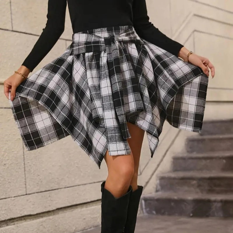 🎉Happy New Year! 50% OFF 🛍️Women's Plaid High Waisted Pleated Skirt