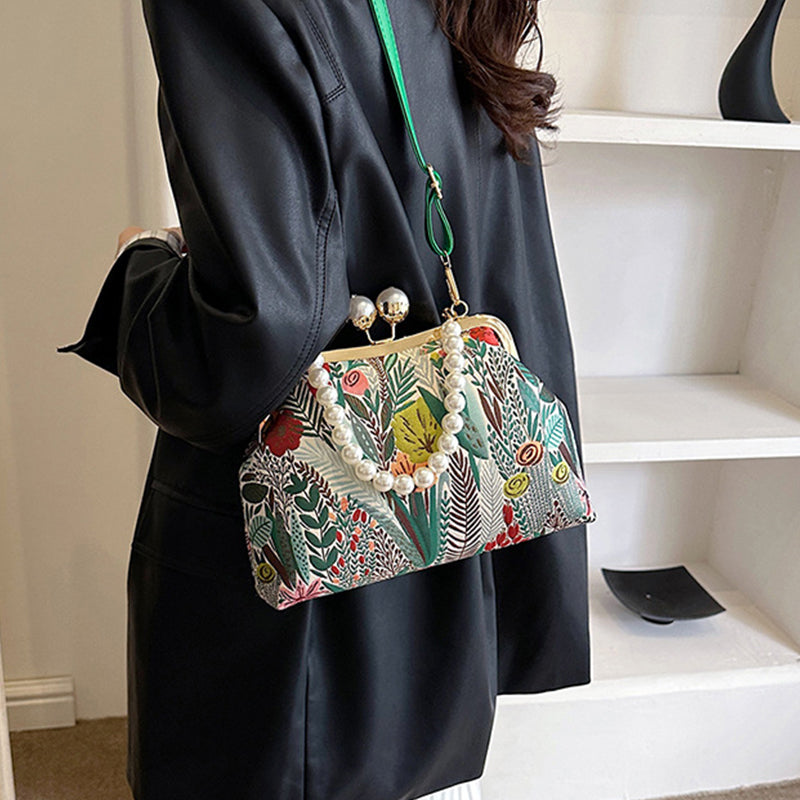 💕2025 New Release💕Women Vintage Flower Embroidery Handbag