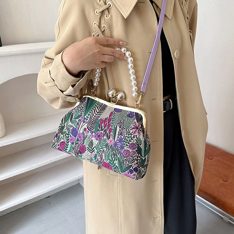 💕2025 New Release💕Women Vintage Flower Embroidery Handbag