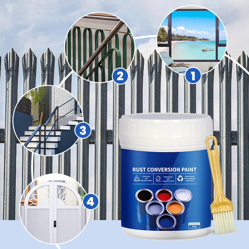 Weatherproof Rust Converter Paint for Metal