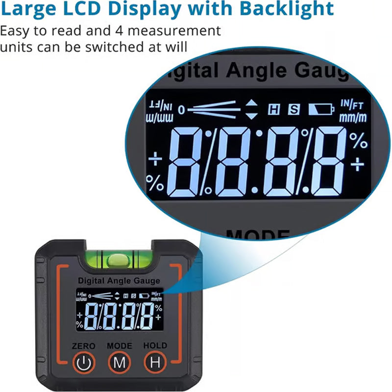 0-360°Digital Angle Magnetic Electronic Gauge