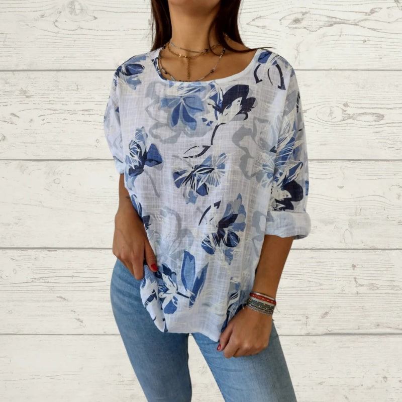 Women's Printed Casual Round Neck T-Shirt