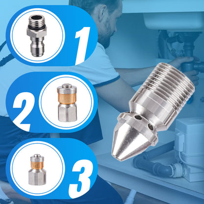 🔥Hot Sale 50%🔥Rotary High-Pressure Sewer Jetting Nozzle