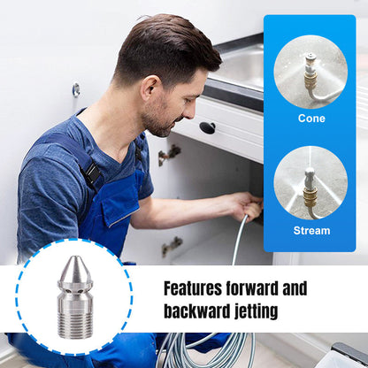 🔥Hot Sale 50%🔥Rotary High-Pressure Sewer Jetting Nozzle