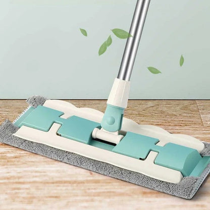 🏆Hot Sale 50% OFF🔥Flat Mop with Stainless Steel Handle with Reusable Washable Mop Cloths