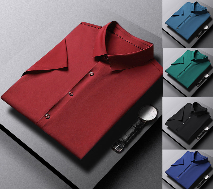 Men's High Quality Ice Silk Short Sleeve Shirts