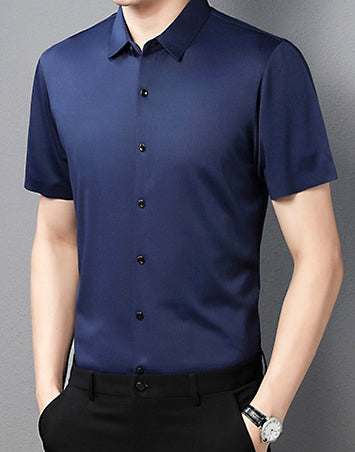Men's High Quality Ice Silk Short Sleeve Shirts