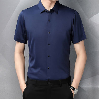 Men's High Quality Ice Silk Short Sleeve Shirts