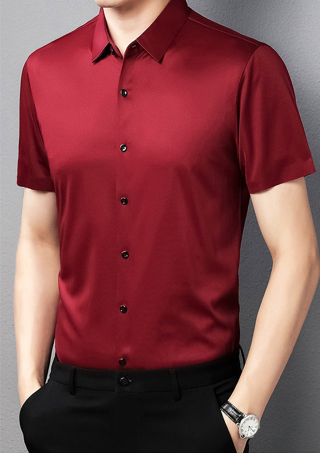 Men's High Quality Ice Silk Short Sleeve Shirts