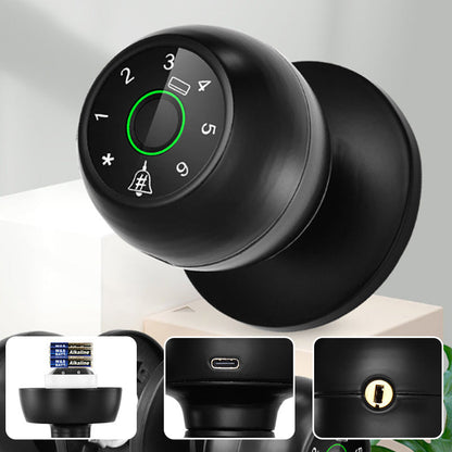 Spherical Multi-Unlock Smart Fingerprint Lock