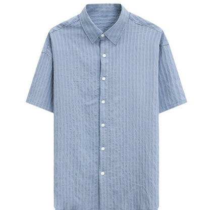 Men's Casual Button Down Textured Shirt