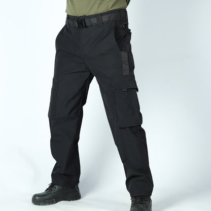 Men's Solid Color Breathable Long Cargo Pants