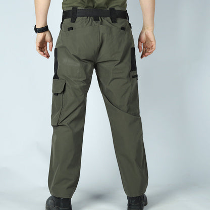 Men's Solid Color Breathable Long Cargo Pants