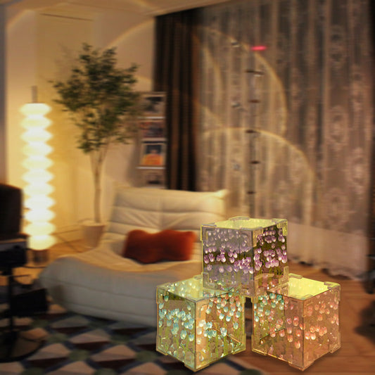 Specials 50% OFF🎁🎄Magic Cube DIY Tulip Mirror Light