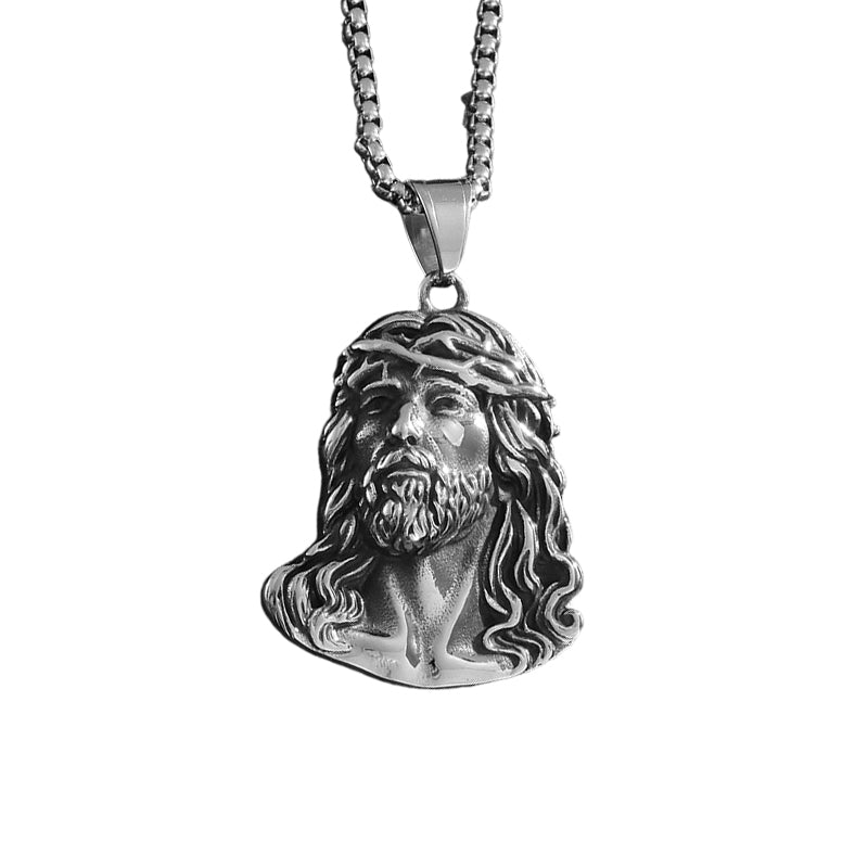 ✝️Buy 1 Get 1 Free✨Jesus Head Pendant Necklace(Chain Not Included)